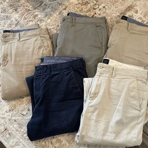 J. Crew Men's Chinos in Navy, Olive, and Beige